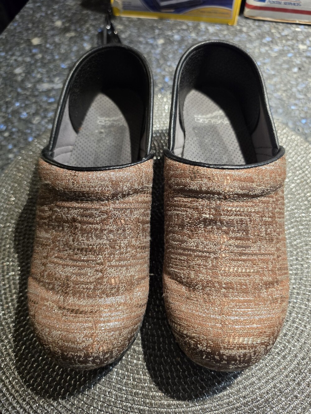 New DANSKO  Clogs Tan And Brown Fabric